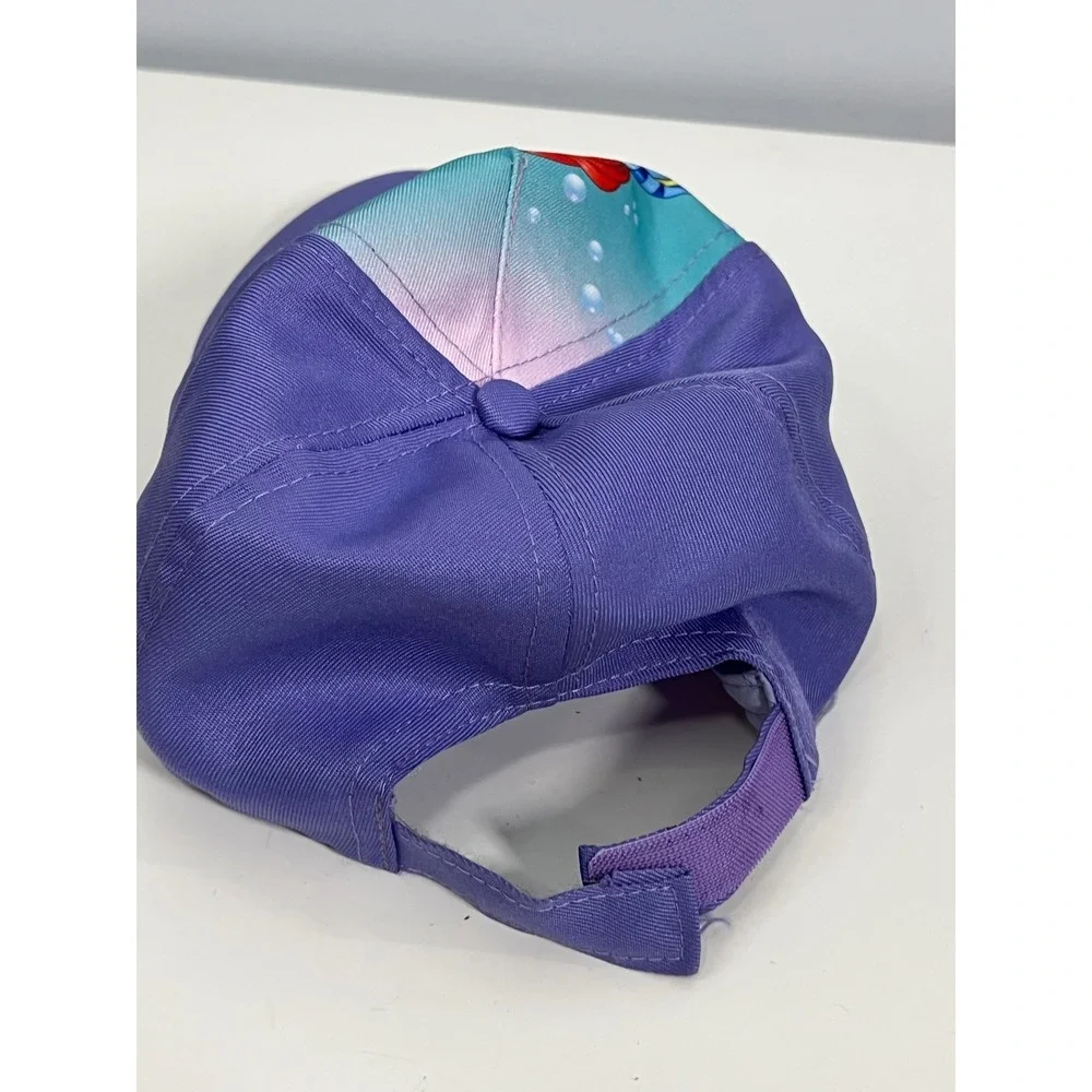 Disney Princess Ariel Kids Purple Baseball Hat Girls One Size Adjustable Back‎